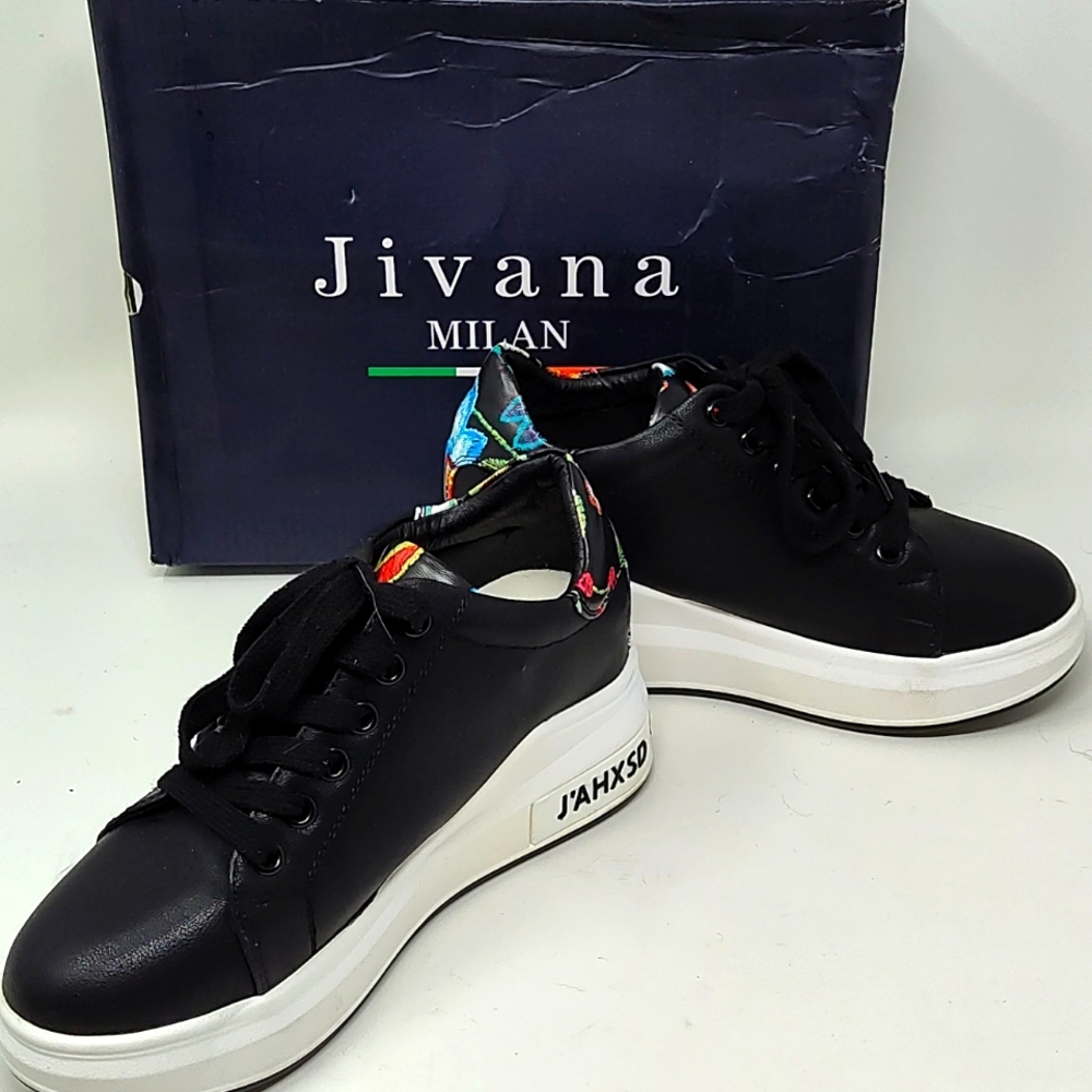Jivana Milan Platform Lace Up Sneakers Size 5 (36)